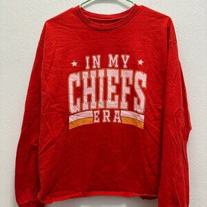 Kansas City Chiefs In My Chiefs Era Travis Kelce Fan Made Long Sleeve Top Size L